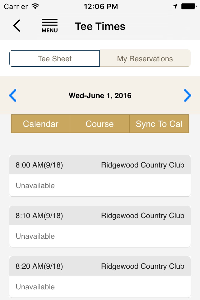 Ridgewood Country Club screenshot 3