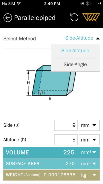 Area Volume Calculator