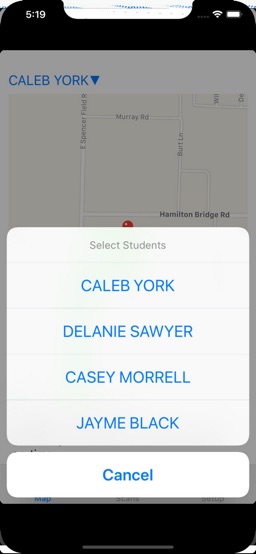 Versatrans My Stop app screenshot