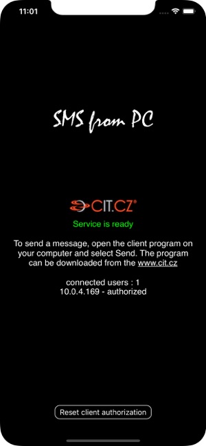 SMS from PC trial