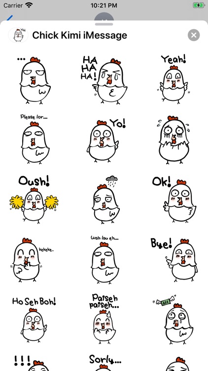 Chick Kimi Stickers screenshot-3