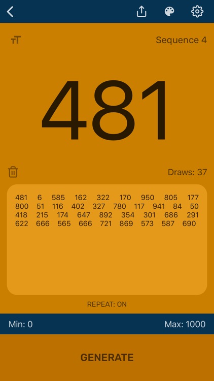 Random Number Generator App screenshot-3