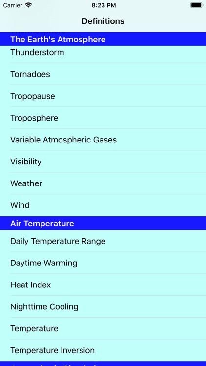 METE 1: Atmosphere