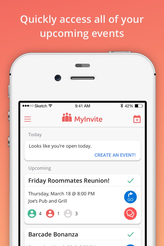 MyInvite - Invite. Chat. Go! screenshot 2