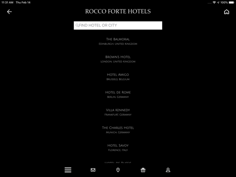 Rocco Forte Hotels screenshot 2