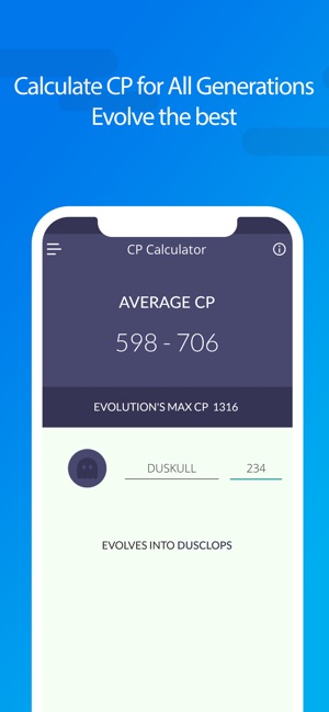 Evolution CP & IV Calculator