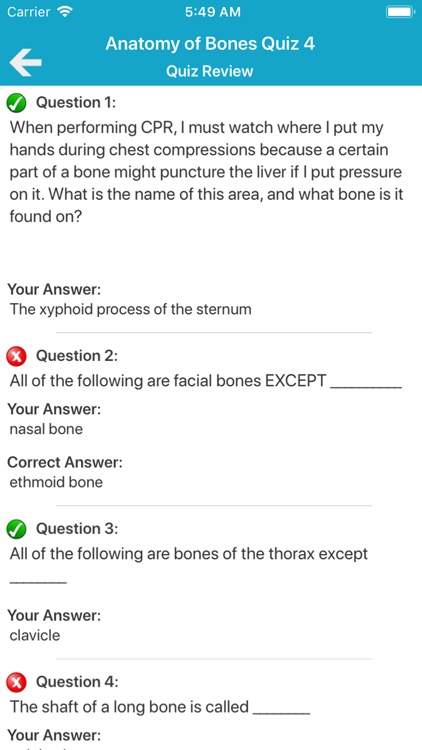 Skeletal System Quizzes screenshot-3