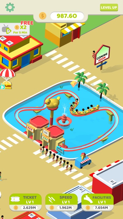 Idle Amusement Park screenshot-4