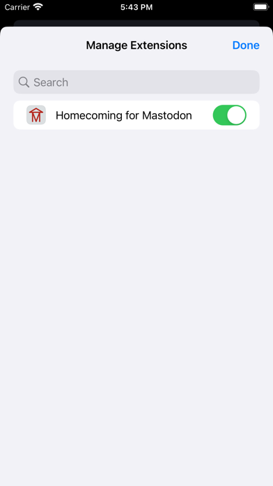 Homecoming for Mastodon