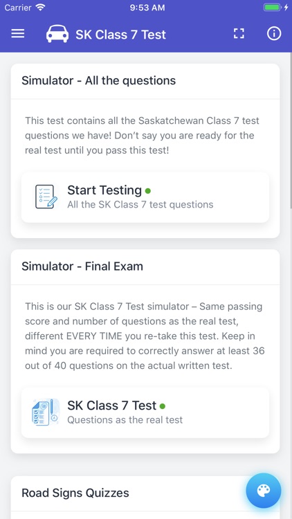 Saskatchewan Class 7 Test