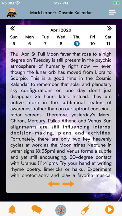 Astrology Cosmic Kalendar screenshot 3