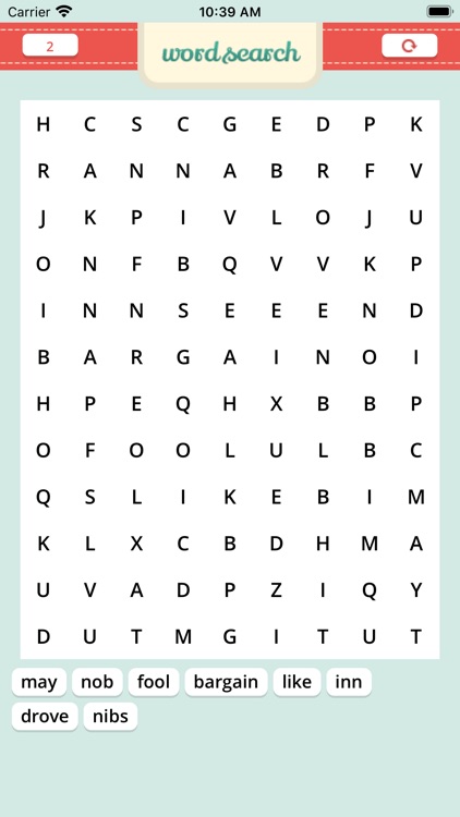 Word Search : English