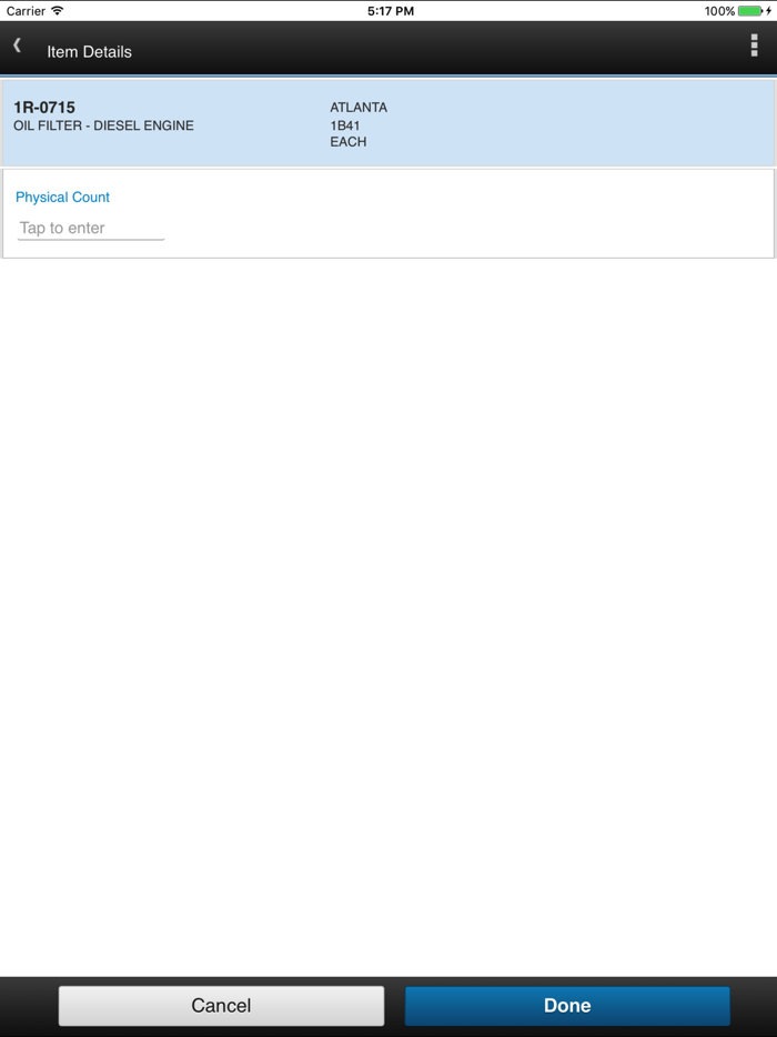 IBM Maximo Physical Count