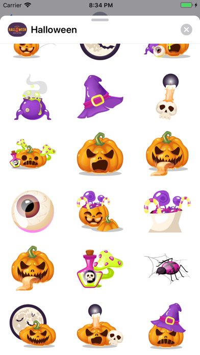 Halloween Night Sticker Party screenshot 3