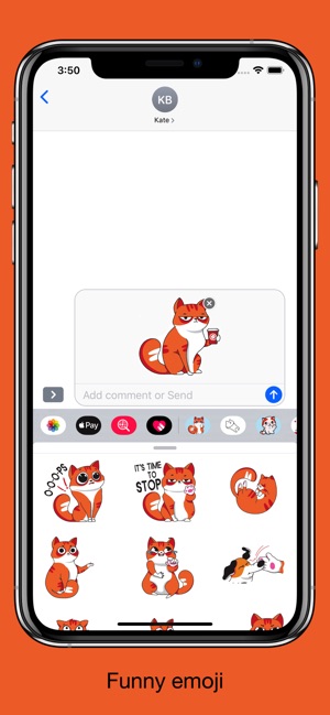 Red cat stickers - Funny emo(圖3)-速報App