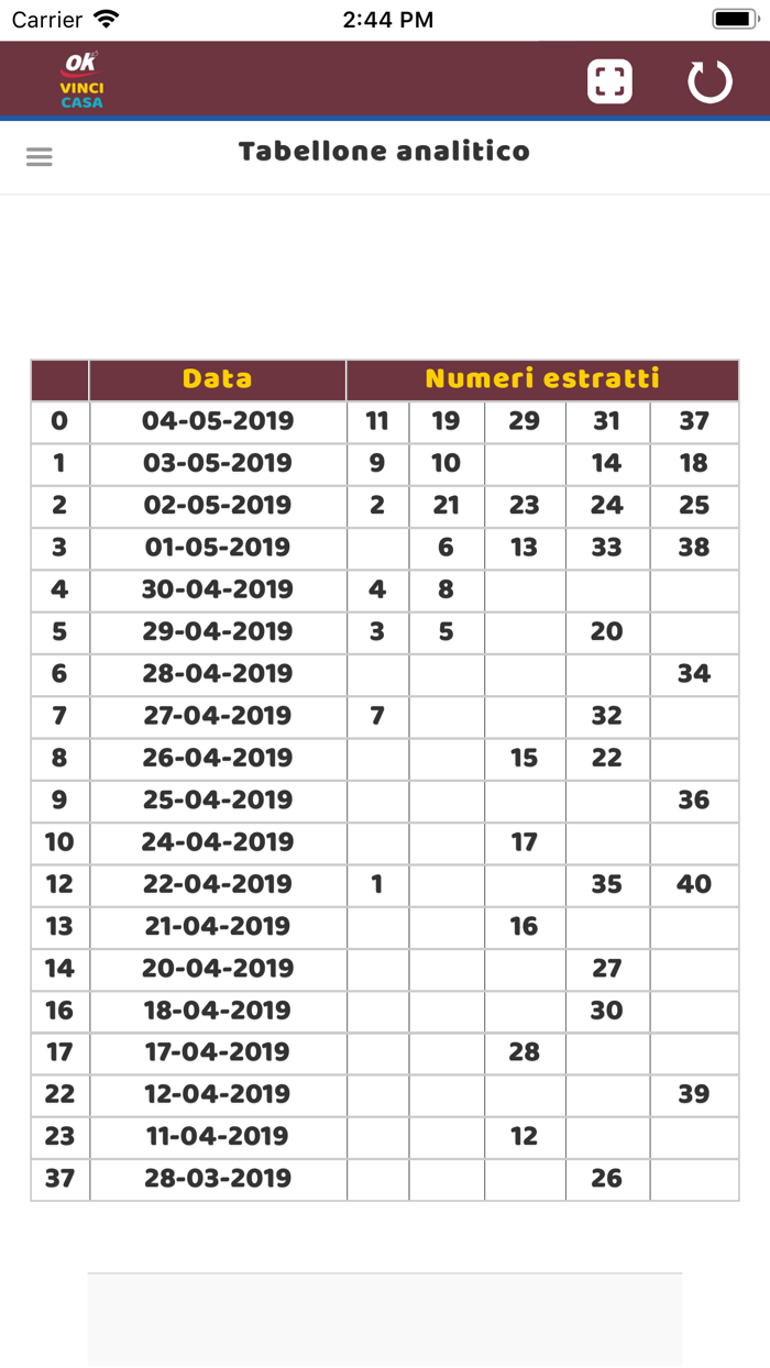 Estrazioni VinciCasa