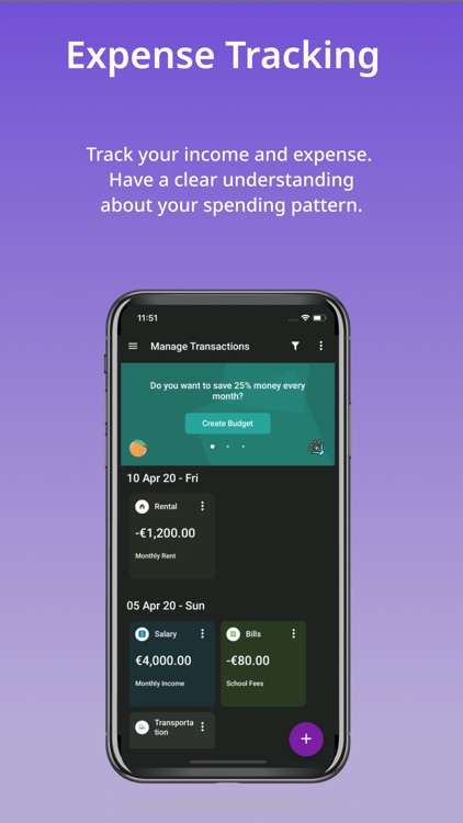 Mr Budget - expense tracker