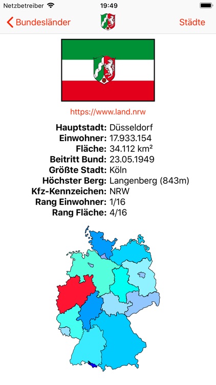 Bundesländer Deutschlands Quiz