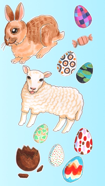 Easter Greetings Stickers