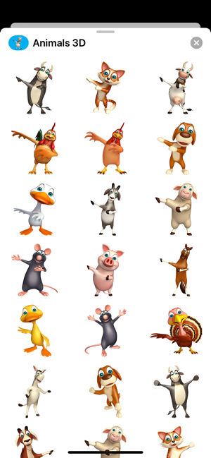 Animal 3D Stickers - Emojis(圖1)-速報App