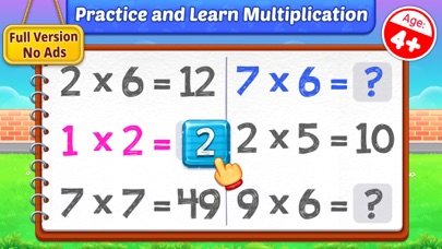 How to cancel & delete Multiplication Kids: Math Game from iphone & ipad 1