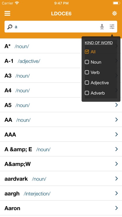 Dictionary of English - LDOCE6