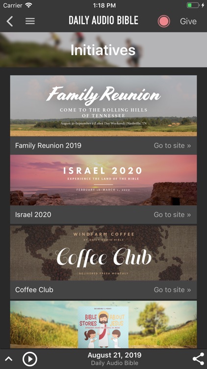 Daily Audio Bible Mobile App screenshot-8