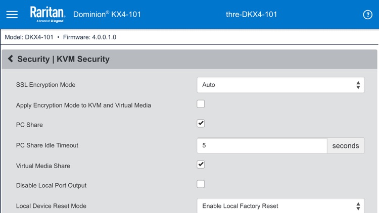 Raritan KVM screenshot-9