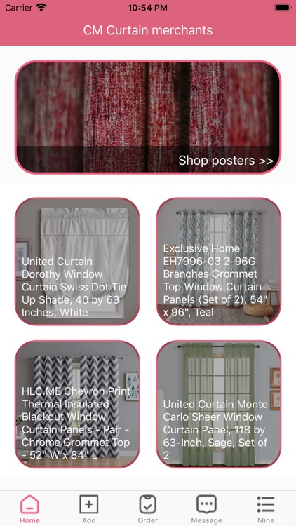 Curtain sales merchant