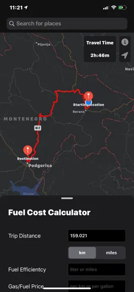 Game screenshot Fuel Cost Calculator - Maps mod apk