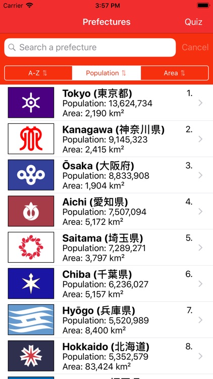 Prefectures of Japan Map Flag screenshot-7