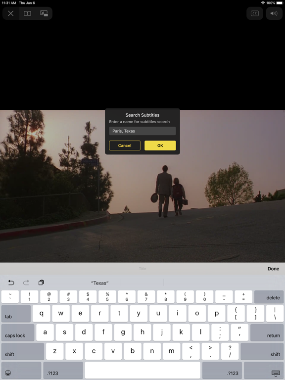 iPad Image of KFPanda Player