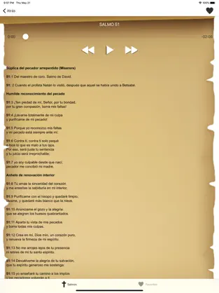 Screenshot 2 Biblia: Salmos con Audio iphone