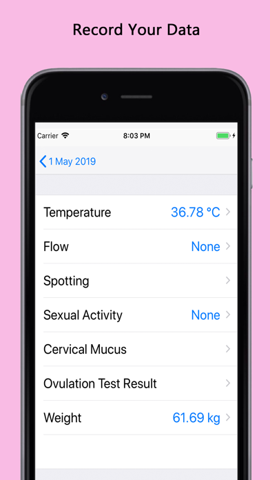 Fertility & Period Tracker Pro screenshot 2