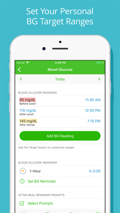 Diabetes Tracker with Blood Glucose/Carb Log by MyNetDiary Screenshot 7