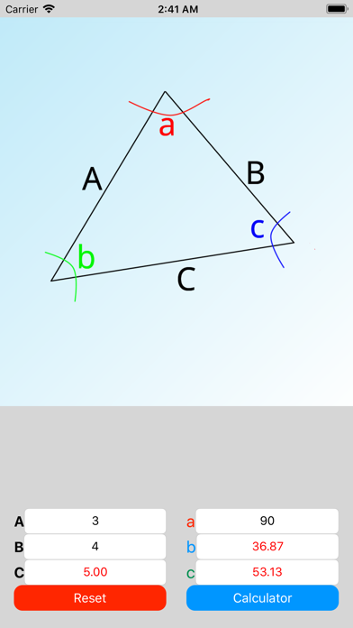 Easy Triangle Calculator screenshot 2