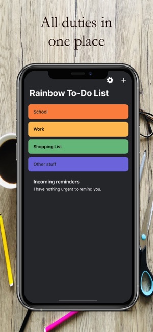 Rainbow TO-DO List & Reminders