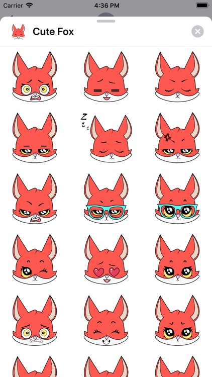 Cute Fox Sticker Pack