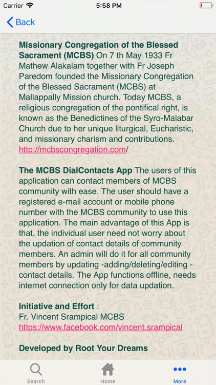 MCBS DialContacts