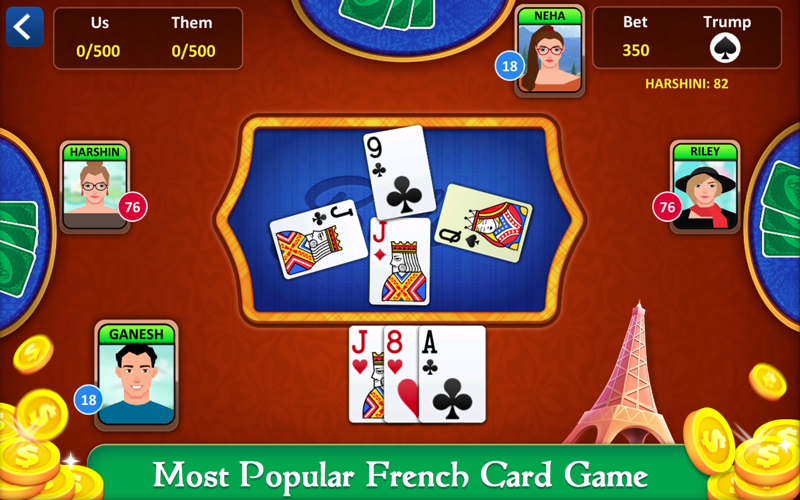 Belote: Trick-taking Card Game thumbnail 3