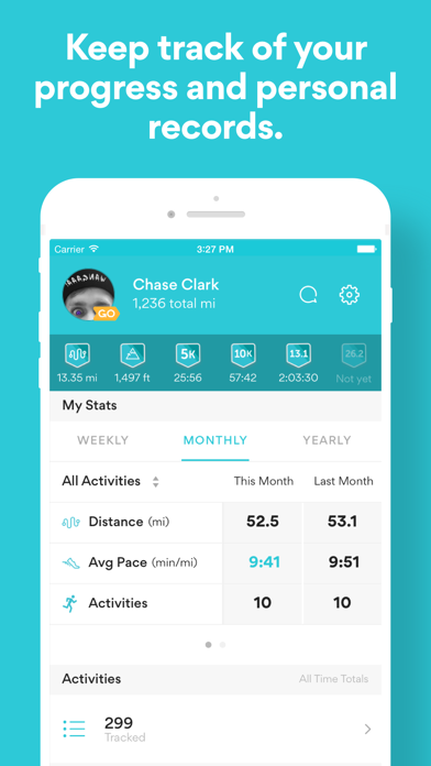 RunKeeper - GPS Running, Walk, Cycling, Workout and Weight Tracker screenshot
