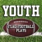 Youth flag football plays based on most common flag football rules (no lateraling and forward pass must be completed beyond line of scrimmage)