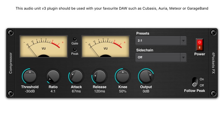 Audio Compressor AUv3 Plugin