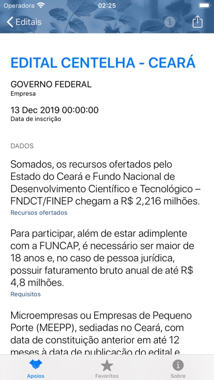 Fomentação Pública App