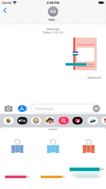 Stationery sticker screenshot-3