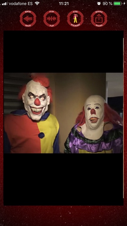 Evil clowns halloween stickers screenshot-3