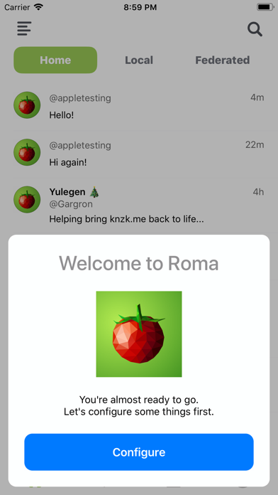 Roma for Pleroma and Mastodon screenshot 2