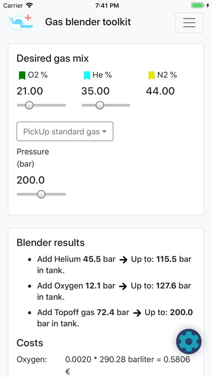 Gas blender toolkit