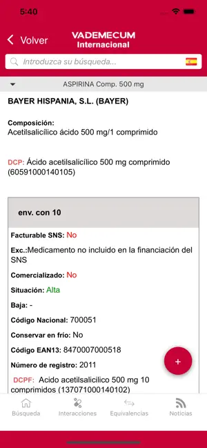 Screenshot 4 Vademecum Internacional iphone