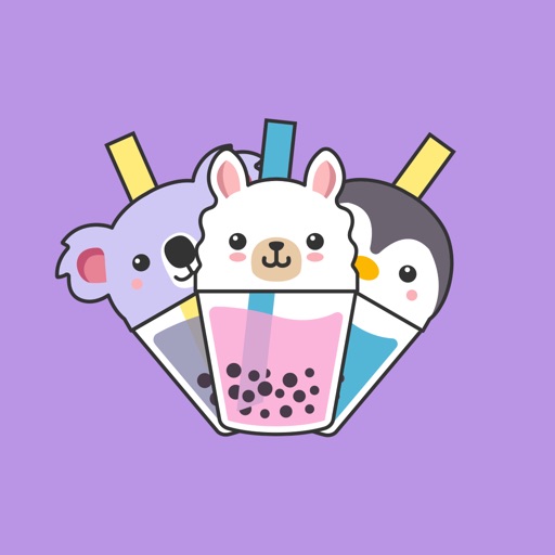 Bubble Tea Animals Stickers icon